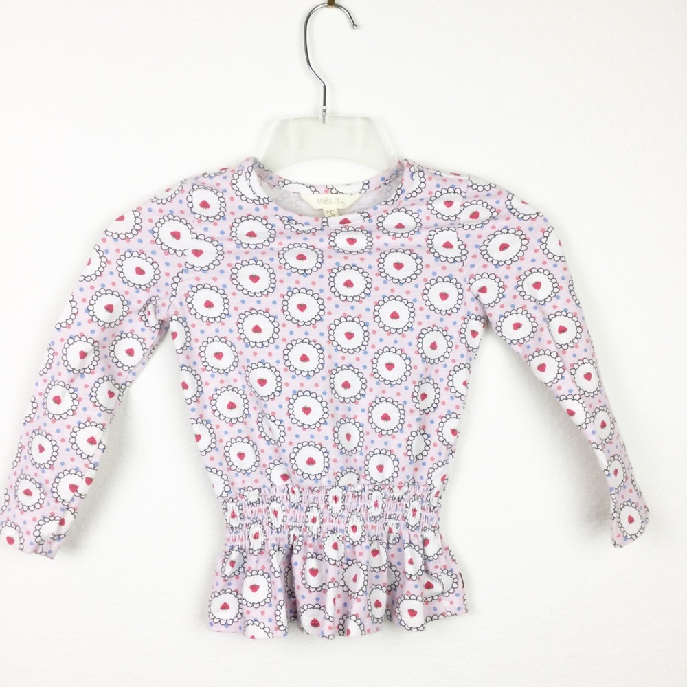 Matilda Jane Girls Strawberry Cinched Peplum Top